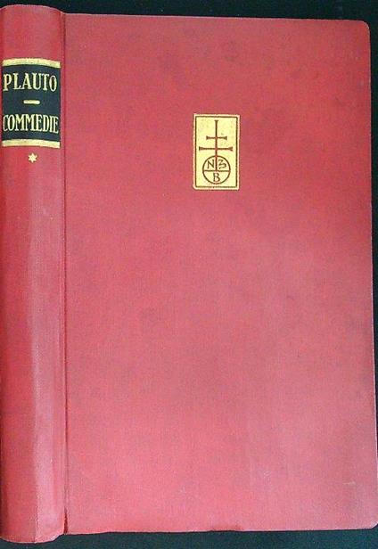 Commedie I - T. Maccio Plauto - copertina