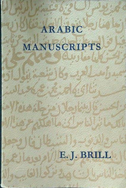 Arabic manuscripts Catalogue no.500 - copertina
