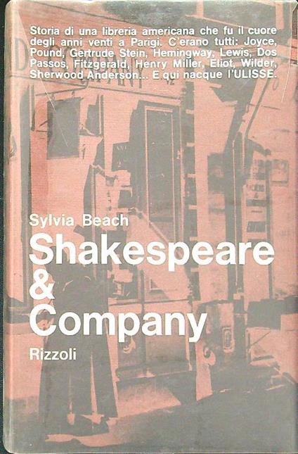Shakespeare & company - Sylvia Beach - copertina