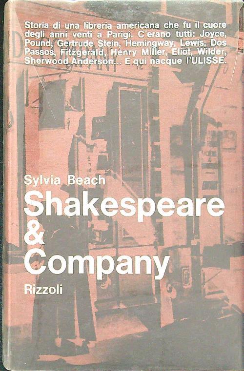 Shakespeare & company - Sylvia Beach - copertina