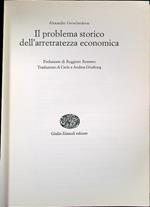 Il problema storico dell'arretratezza economica