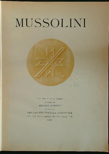 Mussolini - copertina