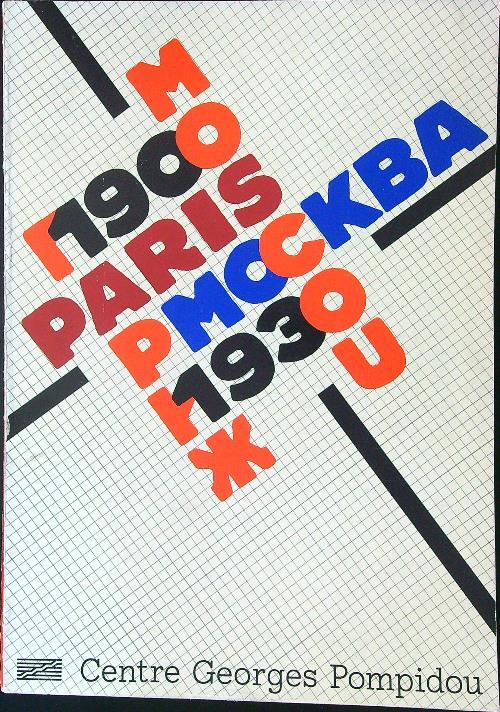 Moscou Paris 1900 1930 - copertina