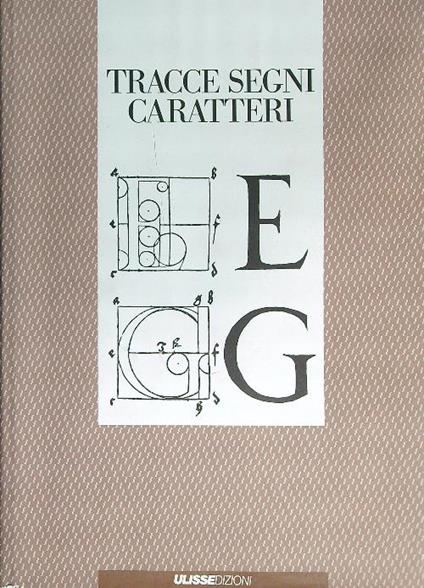 Tracce segni caratteri - copertina