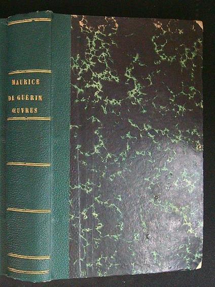 Oeuvres - Maurice De Guerin - copertina