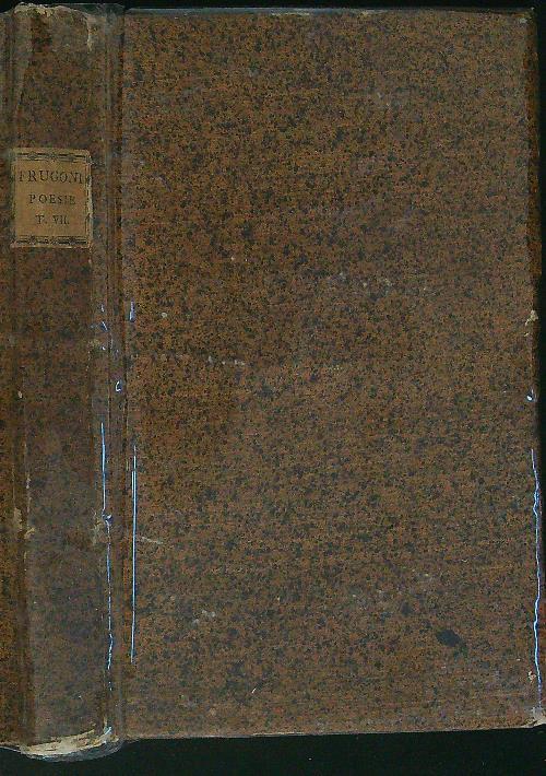 Poesie Tomo VII - Carlo Innocento Frugoni - copertina