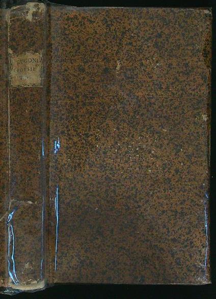 Poesie Tomo VI - Carlo Innocenzo Frugoni - copertina