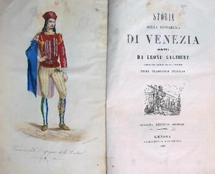 Storia della Repubblica di Venezia scritta da Leone Galibert - Galibert Leone - copertina