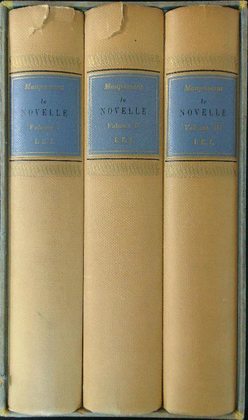 Le novelle 3 vv - Guy de Maupassant - copertina