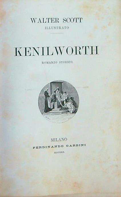Kenilworth - Walter Scott - copertina