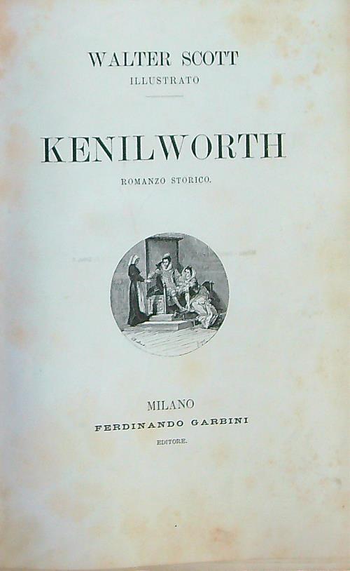 Kenilworth - Walter Scott - copertina