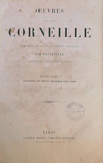 Oeuvres - Pierre Corneille - copertina