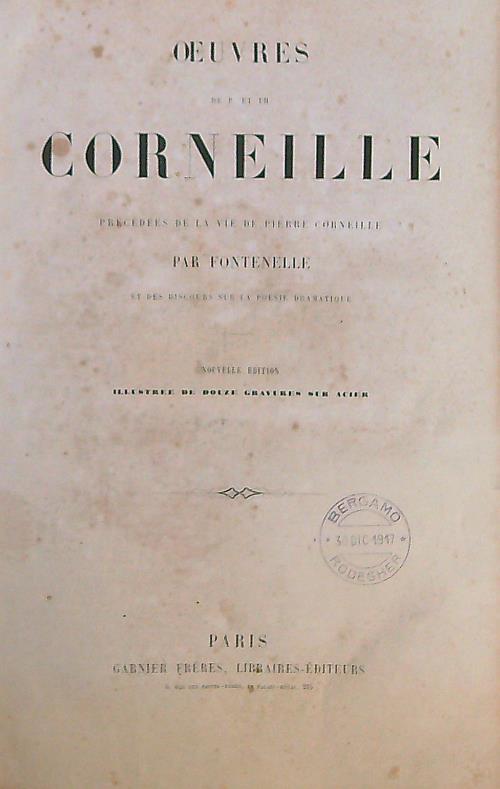 Oeuvres - Pierre Corneille - copertina