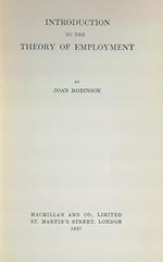 Introduction to the Theory of Employment