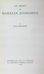 An Essay on Marxian Economics