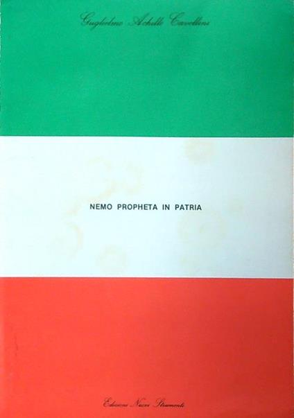 Nemo propheta in patria - Guglielmo Achille Cavellini - copertina