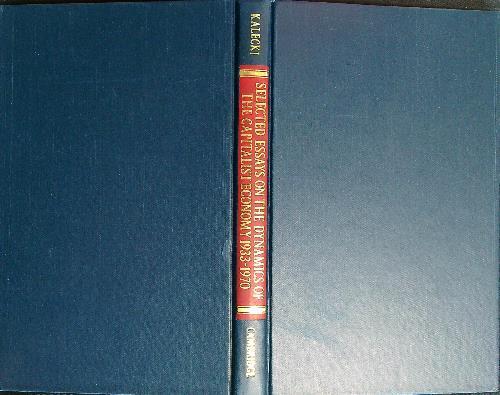 Selected essays dynamics capitalist economy 1933-1970 - Michal Kalecki - copertina