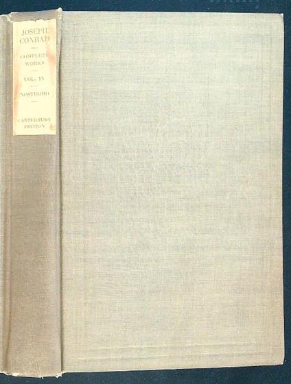 Nostromo - Joseph Conrad - copertina