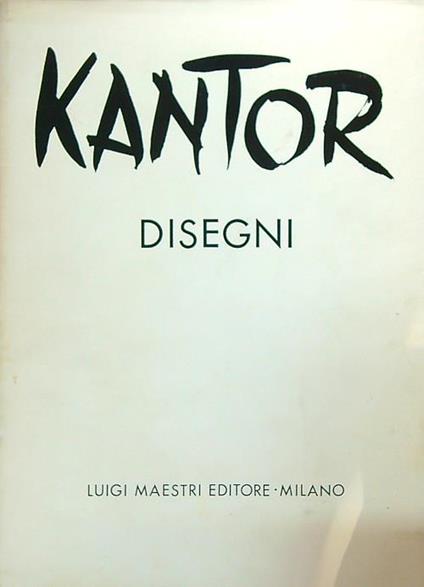 Kantor disegni - Eugenio Luraghi - copertina