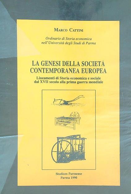 La genesi nella società contemporanea europea - Marco Cattini - copertina