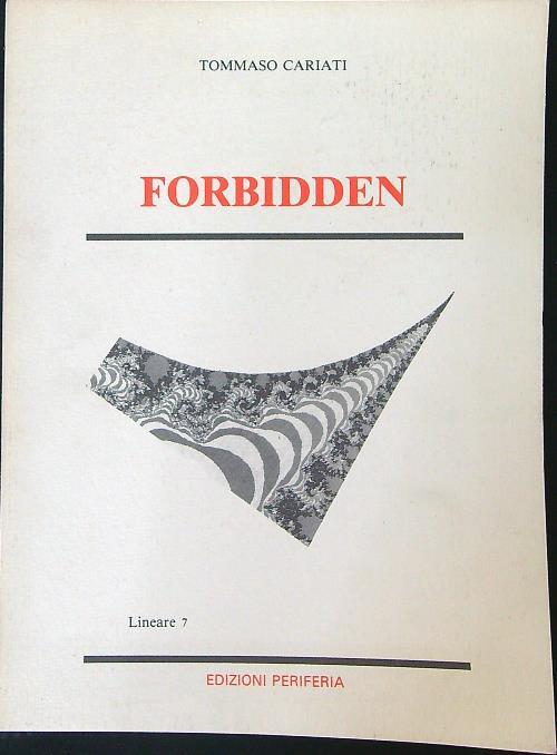 Forbidden - Tommaso Cariati - copertina