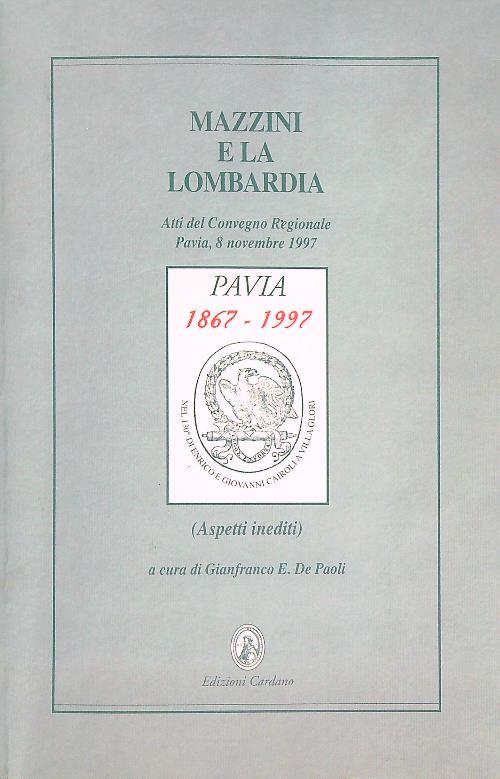 Mazzini e la Lombardia - Gianfranco De Paoli - copertina