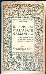 Il pensiero dell'abate Galiani. Antologia dei suoi scritti