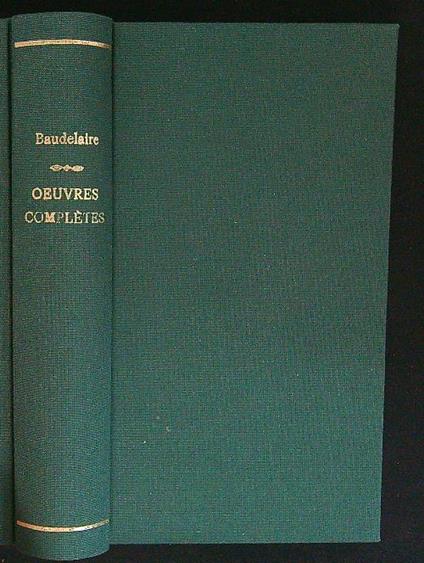 Oeuvres completes - Charles Baudelaire - copertina