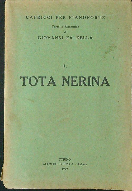 Tota Nerina - Giovanni Faldella - copertina
