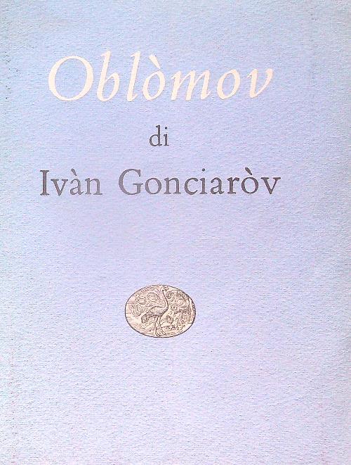 Oblomov - Ivan Gonciarov - copertina