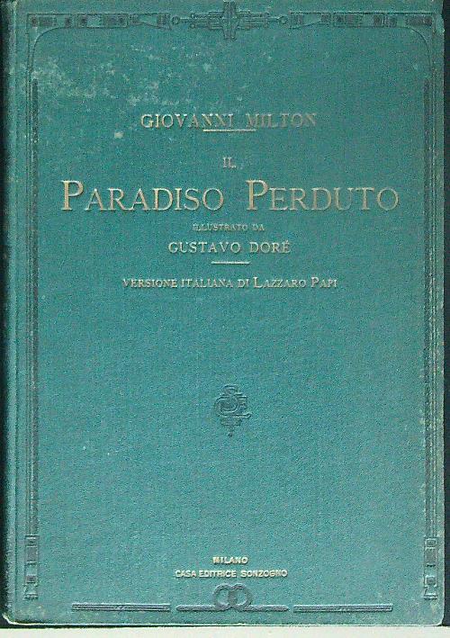 Il Paradiso perduto - Giovanni Milton - copertina