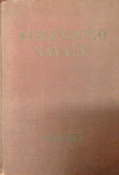 Almanacco Navale 1941 - XIX - copertina