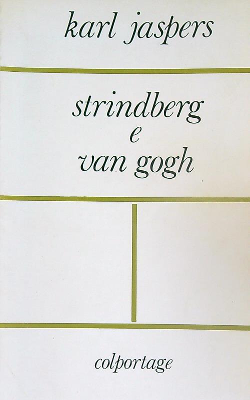 Strindberg e Van Gogh - Karl Jaspers - copertina
