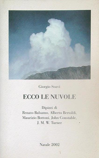 Ecco le nuvole - Giorgio Soavi - copertina