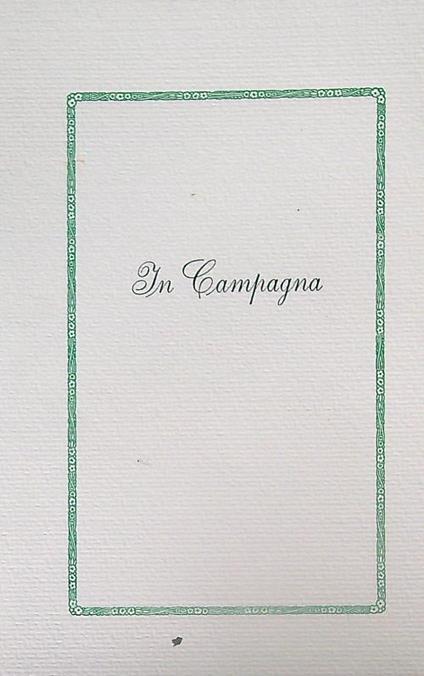 In Campagna - copertina