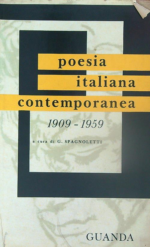 Poesia italiana contemporanea 1909-1959 - G. Spagnoletti - copertina