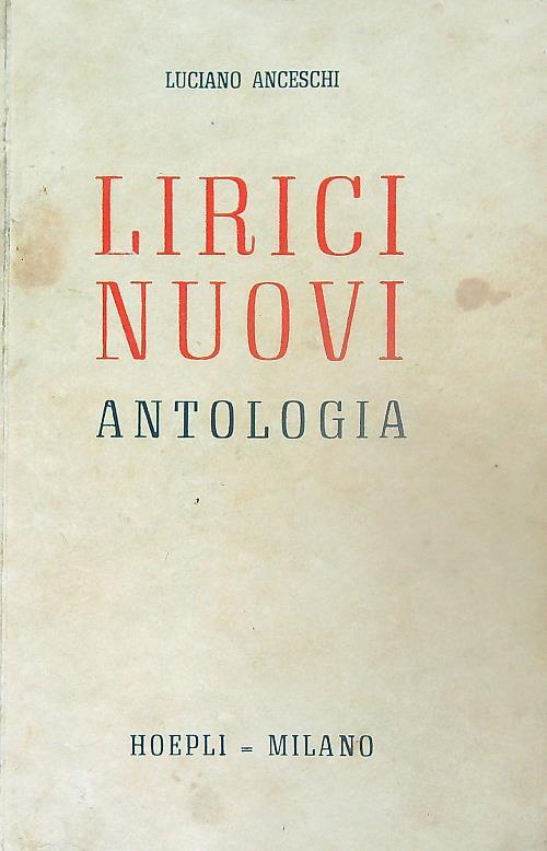 Lirici Nuovi antologia - Luciano Anceschi - copertina