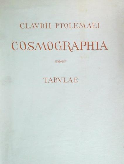 Claudii Ptolemaei. Cosmographia. Tabulae - copertina