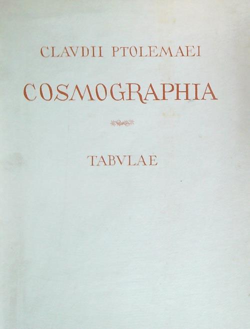 Claudii Ptolemaei. Cosmographia. Tabulae - copertina