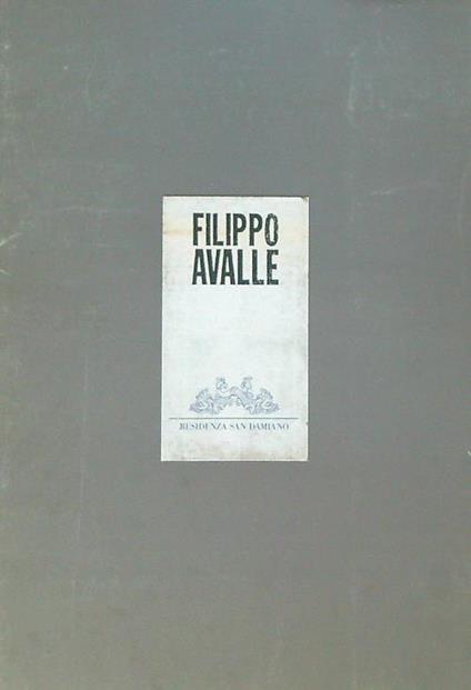 Filippo Avalle - copertina