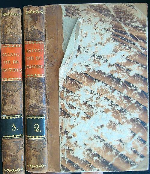 Vie de Province 2 vv - De Balzac - copertina