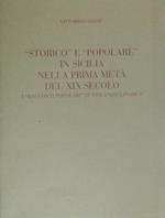 Storico e Popolare in Sicilia nella Prima Metà del XIX Secolo