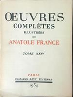 Anatole France Tome XXIV Pages d'histoire et de litterature I