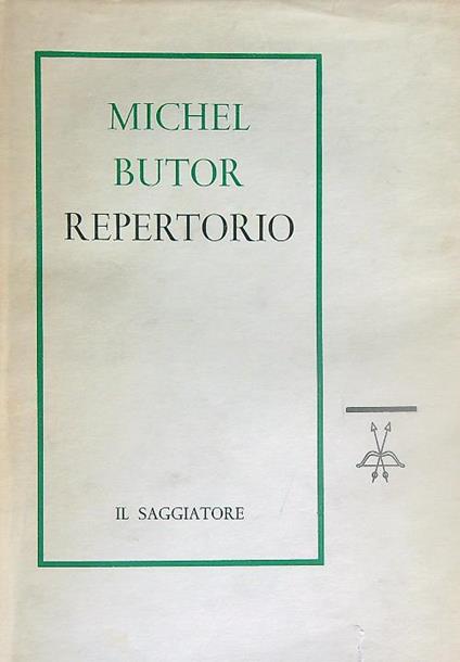 Repertorio - Michel Butor - copertina