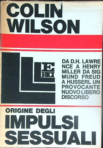 Origine degli impulsi sessuali - Colin Wilson - copertina