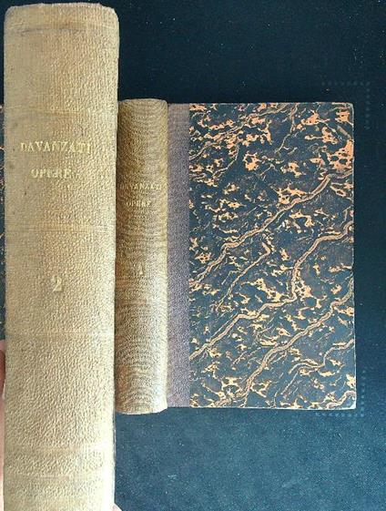 Opere 2 vv - Bernardo Davanzati - copertina