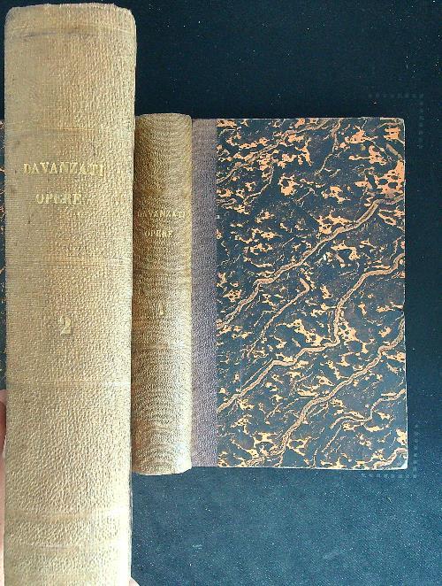 Opere 2 vv - Bernardo Davanzati - copertina