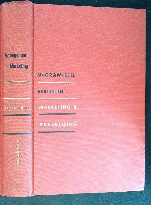 Management in Marketing Series in marketing & advertising - Lazo & Corbin - copertina