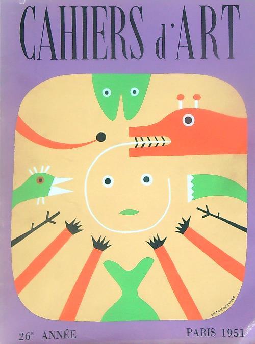 Cahiers d'art 26e annee/ 1951 - copertina