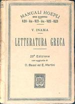 Manuali Hoepli 420 bis-451 bis-422-423 Letteratura Greca